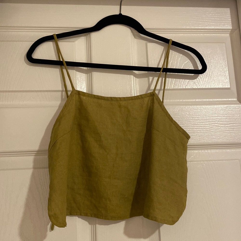 Zulu & Zephyr linen tie tank